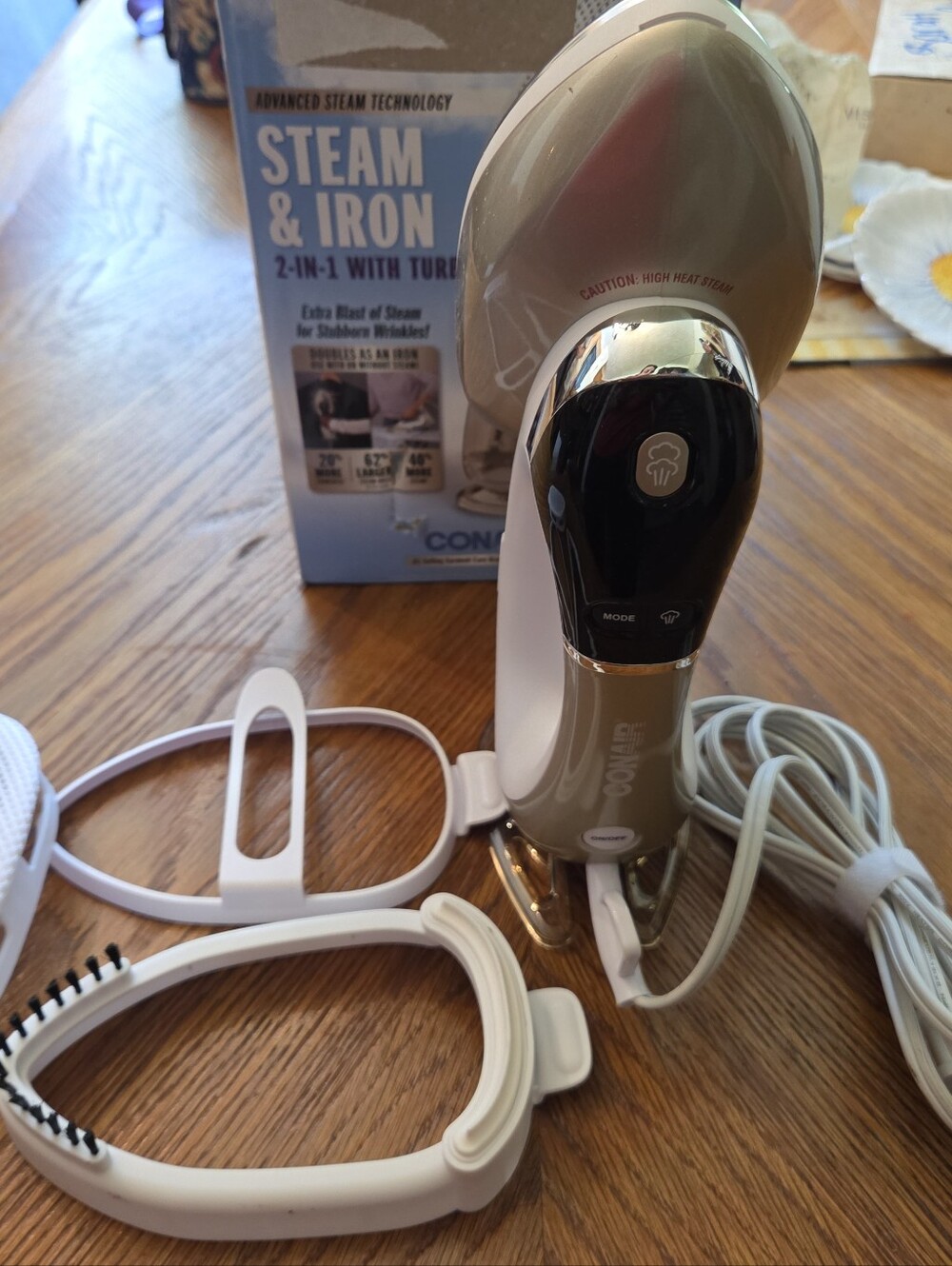 Conair Turbo ExtremeSteam 2-in-1 Handheld Steamer & Iron